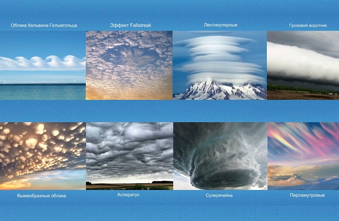 Самые необычные и завораживающие формы облаков в небе