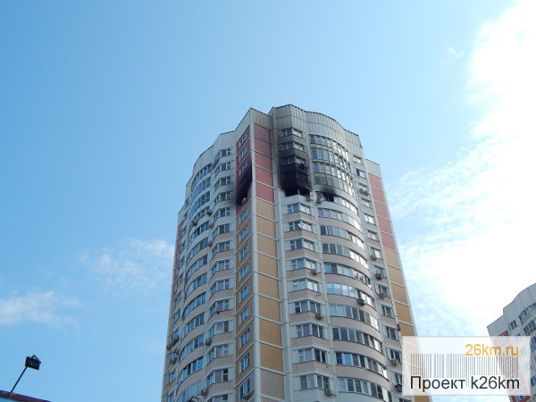 Пожар на ул. Атласова в Московском