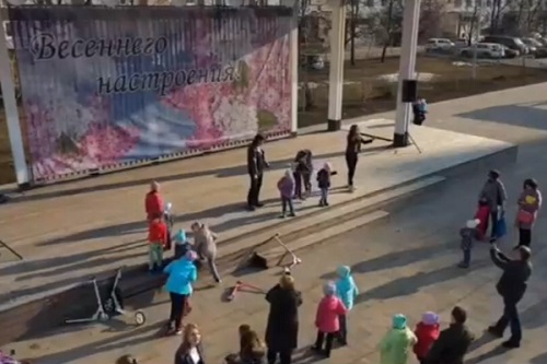 Флешмоб на Центральной площади